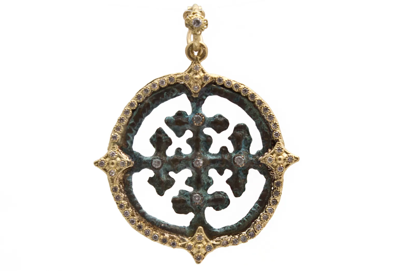 Round Cut Out Artifact Pendant