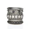 SAPPHIRE AND MULTI-CRIVELLI STACK RING