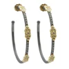 Scroll Hoop Earrings