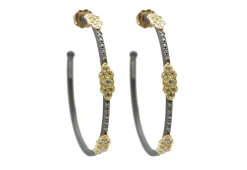 Scroll Hoop Earrings