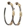 Scroll Hoop Earrings