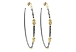 Scroll Hoop Earrings