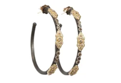 Scroll Hoop Earrings