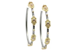 Scroll Hoop Earrings