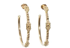 Scroll Hoop Earrings