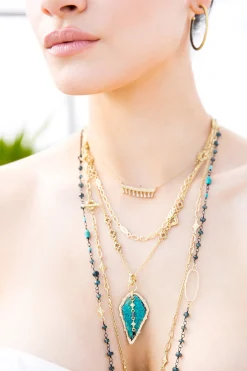 Scroll Station Link Necklace