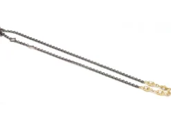 Scroll Stations Chain Link Necklace