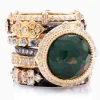 Scroll Stations Stack Band Ring