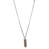 18" SHIELD PENDANT NECKLACE