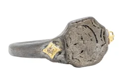 SILVER ARTIFACT WITH CRIVELLI ON SIDE RING