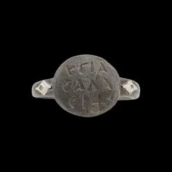 SILVER ARTIFACT WITH CRIVELLI ON SIDE RING