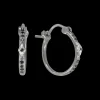 SILVER CRIVELLI HOOP EARRING