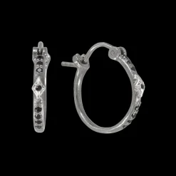 SILVER CRIVELLI HOOP EARRING