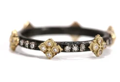 Silver Crivelli Stack Band Ring