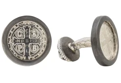SILVER CROSS CUFF LINK