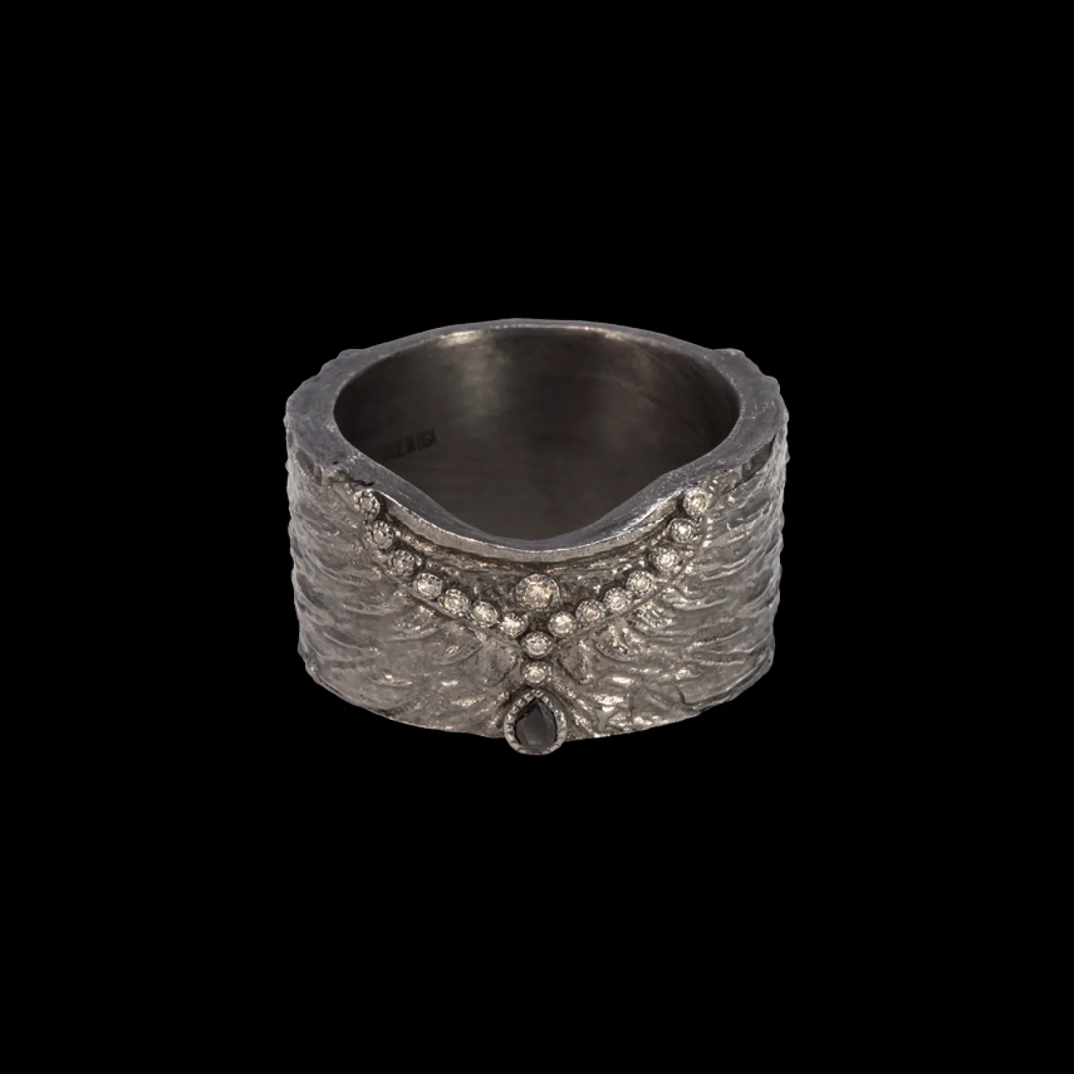 SILVER SCARAB RING