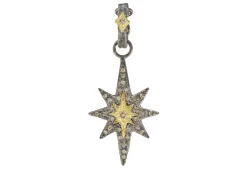 SILVER STAR WITH CHAMPAGNE DIAMONDS
