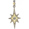 SILVER STAR WITH CHAMPAGNE DIAMONDS