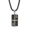 Skull Cross Tag Necklace