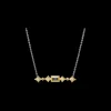 18" SPINEL AND OPAL CRIVELLI BAR NECKLACE