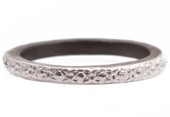 Sterling Silver Textured Stack Ring