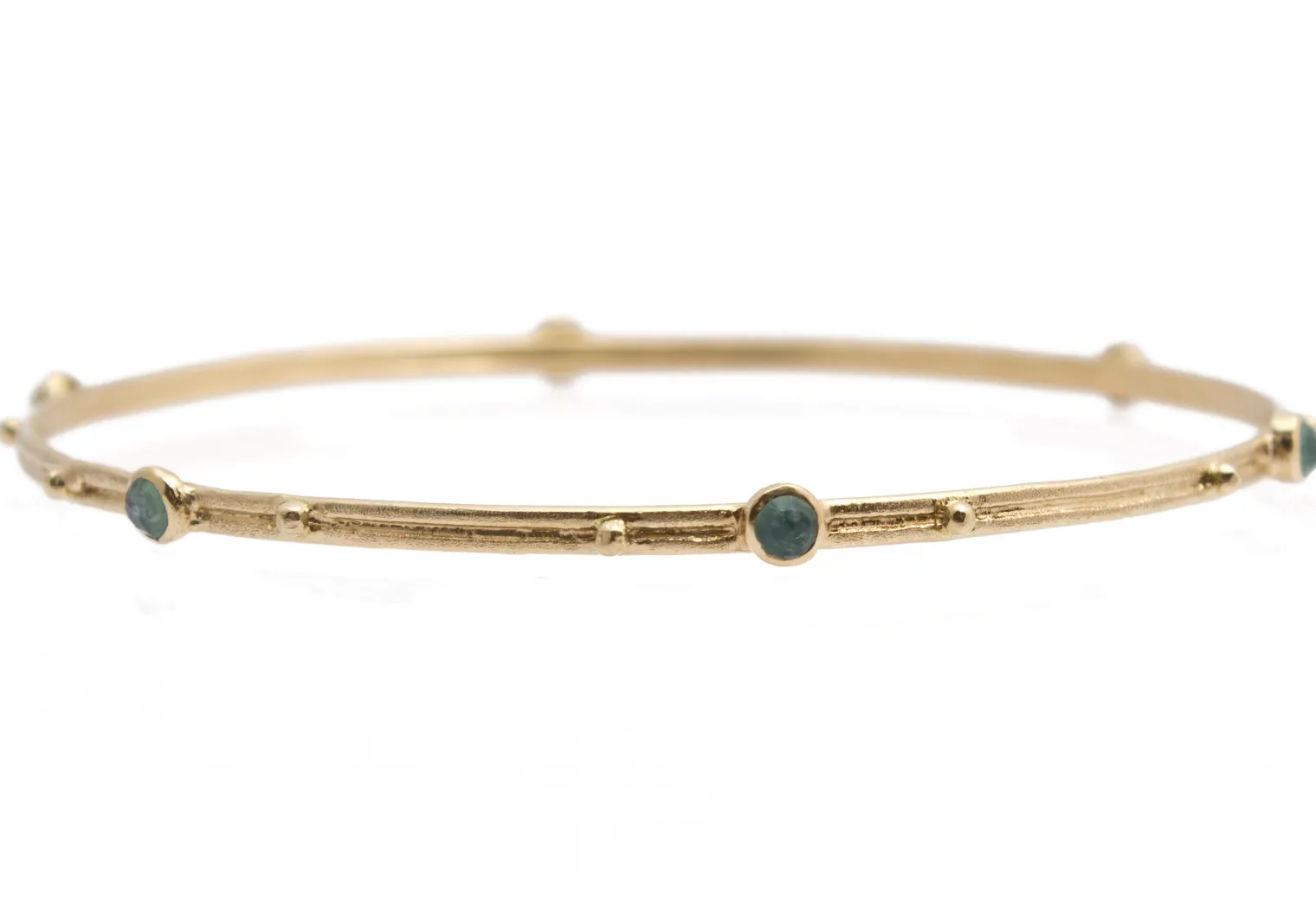 Stone Station Bangle Bracelet