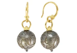 TAHITAIAN PEARL BEAD DROP EARRING