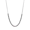 26" TEXTURED SILVER COMPONENTS NECKLACE
