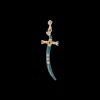 TRUE TEAL ENAMEL SWORD ENHANCER