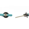 TURQUOISE ENAMEL BAR STUD EARRINGS