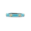 Turquoise Enamel Crivelli Stack Band Ring