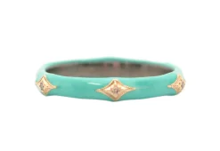 TURQUOISE ENAMEL CRIVELLI STACK RING