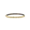 WHITE DIAMOND SCROLL HUGGIE BRACELET