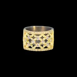 WIDE SCROLL STATEMENT RING