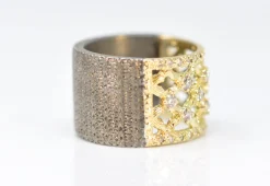 WIDE SCROLL STATEMENT RING