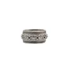 "X" Detail Wide Band Ring