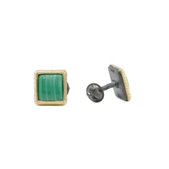 13X12 MALACHITE CUFF LINKS