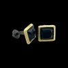 16X15 MM BLUE TIGERS EYE CUFF LINK
