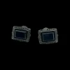 13X15 MM BLUE TIGERS EYE CUFF LINK