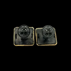 16X15 MM BLUE TIGERS EYE CUFF LINK