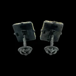 19X15 MM BROWN PIETERSITE CUFF LINK