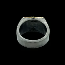 13X9 MM BROWN PIETERSITE SIGNET RING