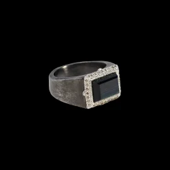 13X9 MM TIGER EYE STATEMENT RING