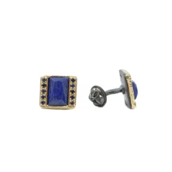 13X9MM LAPIS LAZULI WITH IOLITE CUFF LINKS