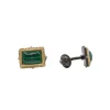 13X9MM MALACHITE CUFF LINKS