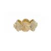 Yellow Gold Artifact Stack Ring