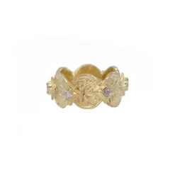 Yellow Gold Artifact Stack Ring