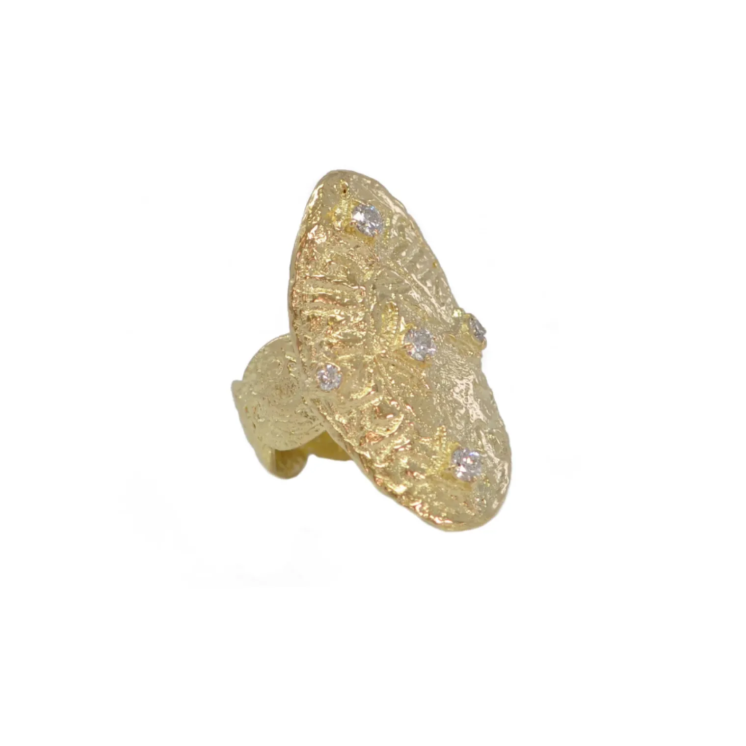 Yellow Gold Artifact Statement Ring