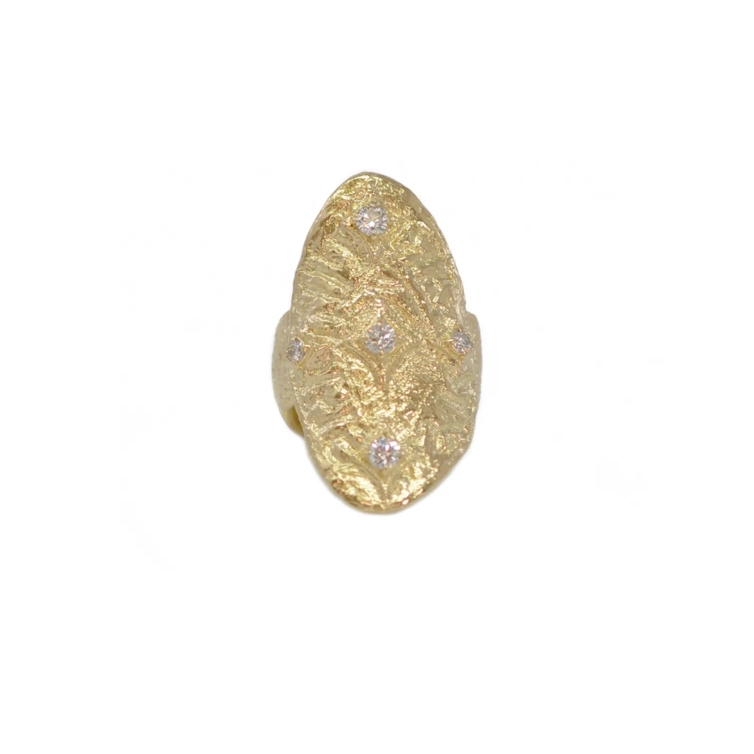 Yellow Gold Artifact Statement Ring