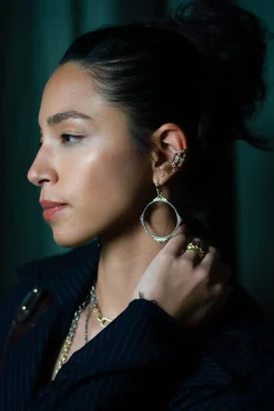 Yellow Gold Ear Cuff Earring